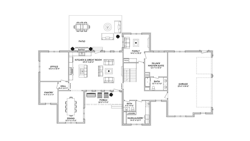 Farmhouse Home Plan - Caroline - dream book home plans